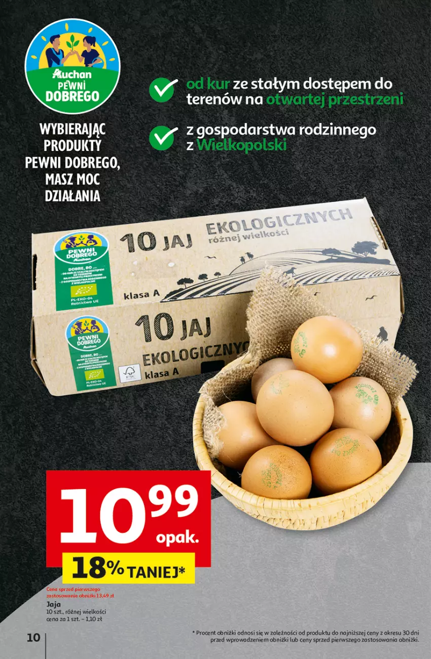 Gazetka promocyjna Auchan - Gazetka Pewność Niskich Cen Hipermarket Auchan - ważna 05.09 do 11.09.2024 - strona 12 - produkty: Jaja