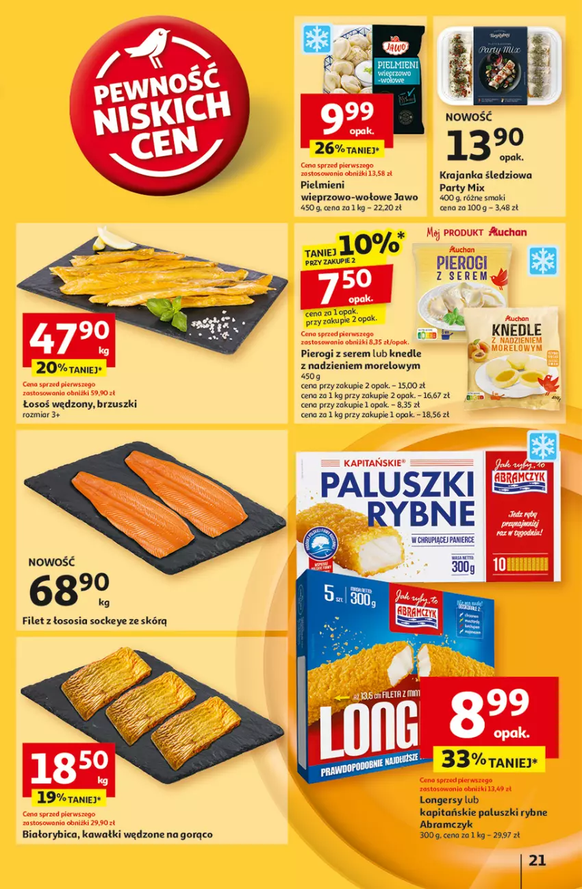 Gazetka promocyjna Auchan - Gazetka Pewność Niskich Cen Hipermarket Auchan - ważna 05.09 do 11.09.2024 - strona 23 - produkty: BIC, Kawa, Knedle, Krajanka śledziowa, Pierogi, Ser, Sos