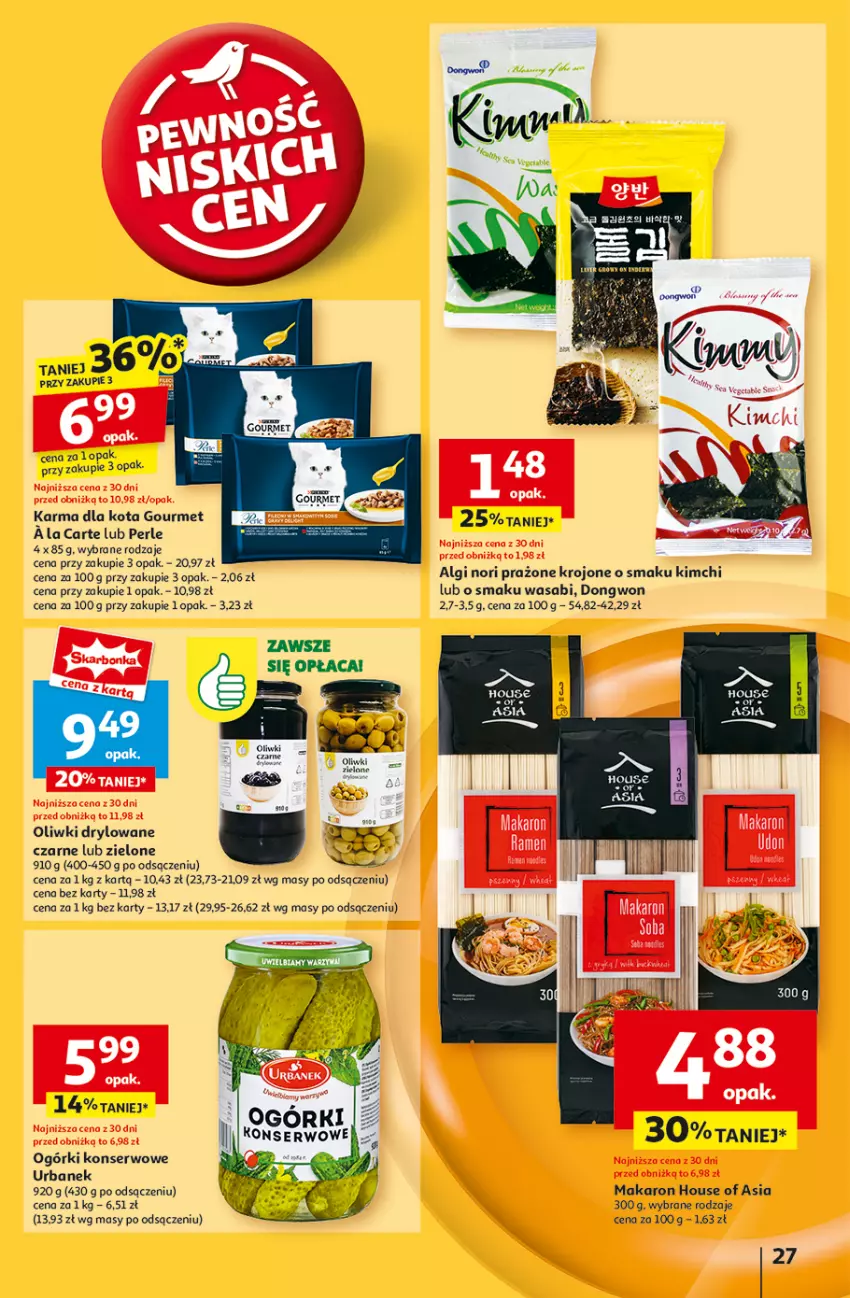 Gazetka promocyjna Auchan - Gazetka Pewność Niskich Cen Hipermarket Auchan - ważna 05.09 do 11.09.2024 - strona 29 - produkty: Fa, House of Asia, LG, Makaron, Ogórki konserwowe, Oliwki, Ser, Wasa