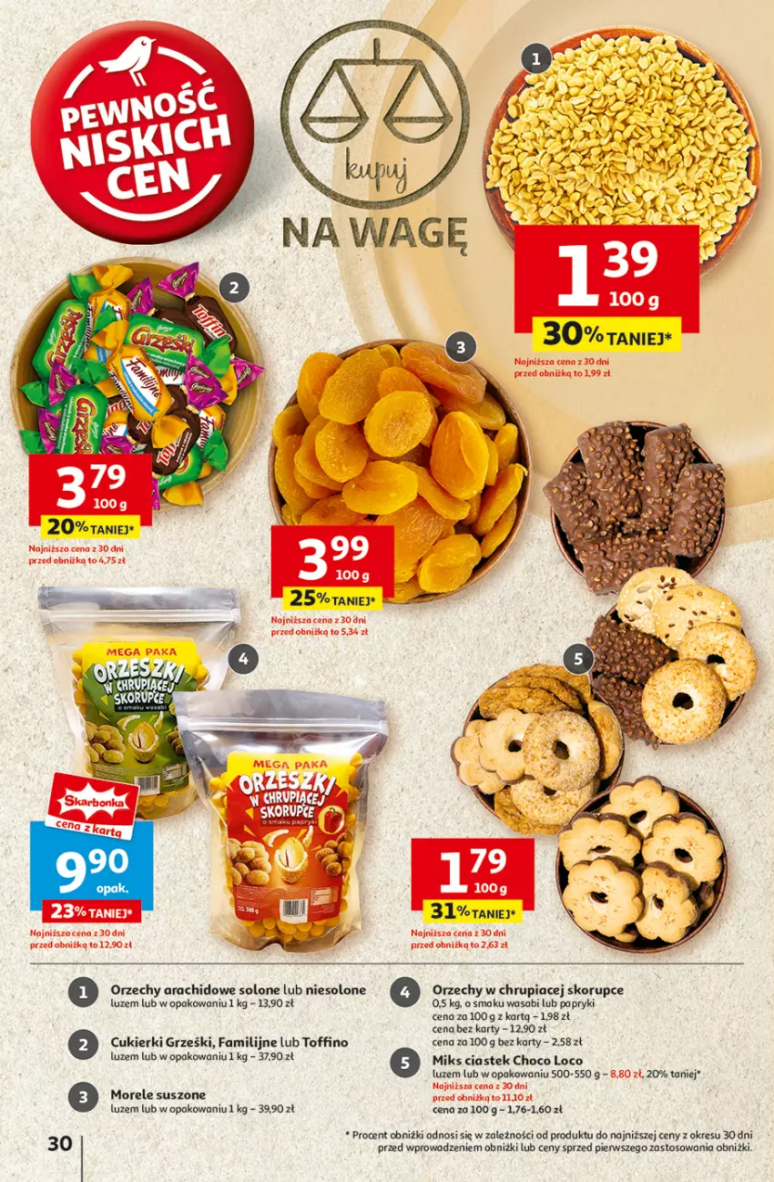 Gazetka promocyjna Auchan - Gazetka Pewność Niskich Cen Hipermarket Auchan - ważna 05.09 do 11.09.2024 - strona 32 - produkty: Cukier, Cukierki, Fa, Grześki, Stek, Toffino, Wasa