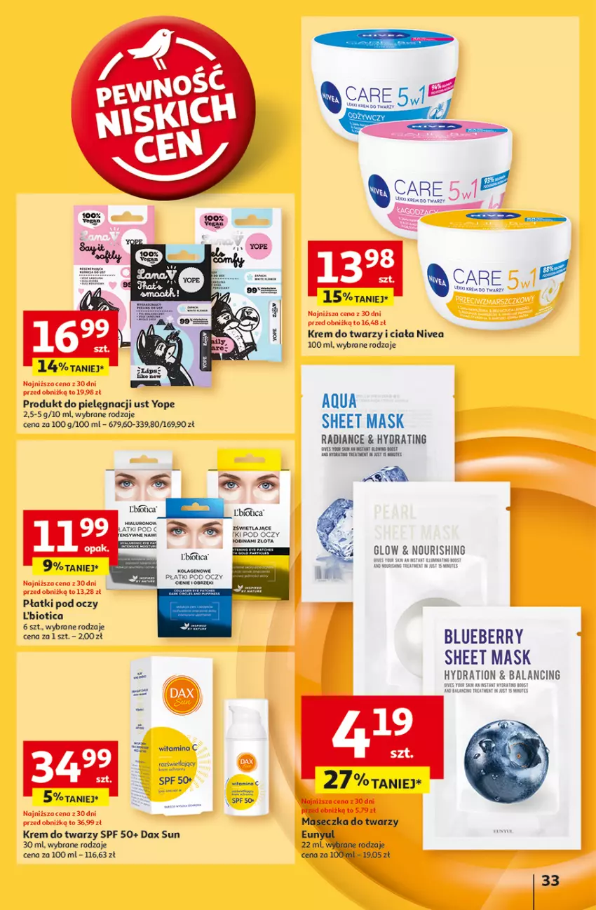 Gazetka promocyjna Auchan - Gazetka Pewność Niskich Cen Hipermarket Auchan - ważna 05.09 do 11.09.2024 - strona 35 - produkty: AEG, DAX, Kolagen, Krem do twarzy, Nivea