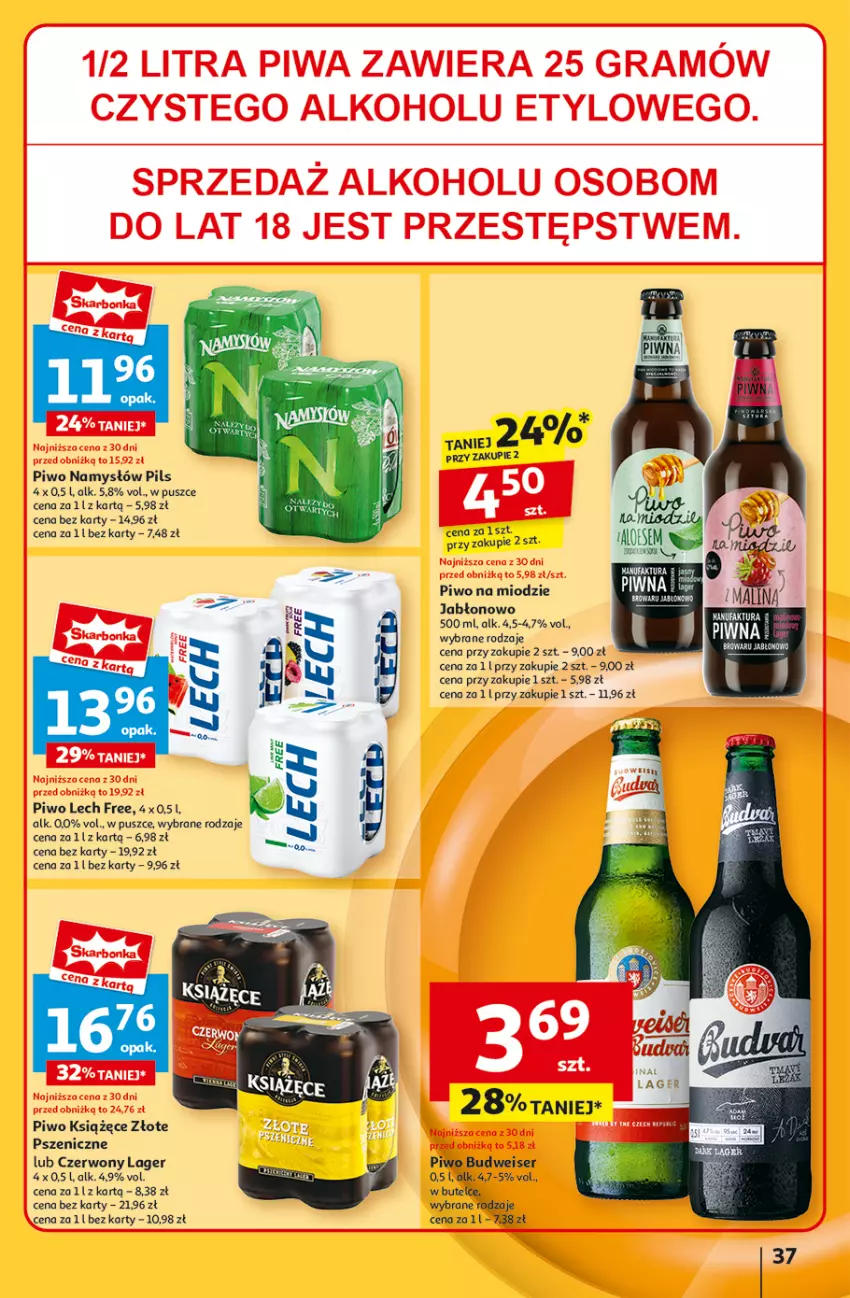 Gazetka promocyjna Auchan - Gazetka Pewność Niskich Cen Hipermarket Auchan - ważna 05.09 do 11.09.2024 - strona 39 - produkty: Gra, Książęce, Namysłów, Piwa, Piwo, Pled