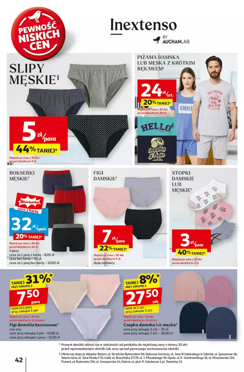 Gazetka promocyjna Auchan - Gazetka Pewność Niskich Cen Hipermarket Auchan - ważna 05.09 do 11.09.2024 - strona 50 - produkty: Acer, Bokserki, Cars, Czapka, Figi, Piżama, Ser, Slipy, Sos, Top