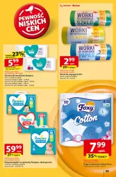 Gazetka promocyjna Auchan - Gazetka Pewność Niskich Cen Hipermarket Auchan - Gazetka - ważna od 11.09 do 11.09.2024 - strona 41 - produkty: Pampers, Papier, Pieluchy, Majtki, Papier toaletowy, Rolki, Chusteczki, Foxy, Pieluchomajtki