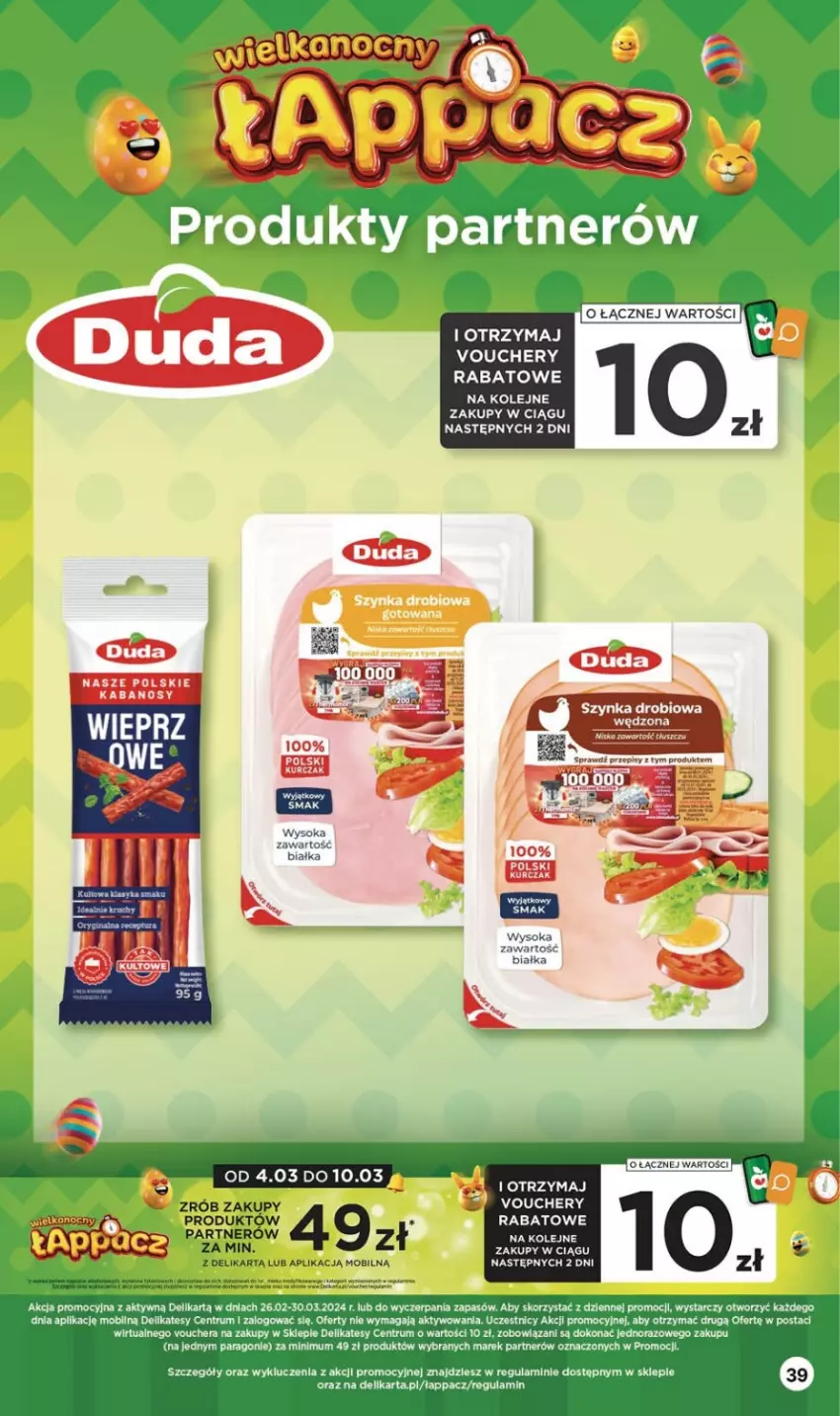 Gazetka promocyjna Delikatesy Centrum - NOWA GAZETKA Delikatesy Centrum od 7 marca! 7-13.03.2024 - ważna 07.03 do 13.03.2024 - strona 39 - produkty: Dell, Kabanos, Kurczak, Mobil, Olej, Rum, Sok, Szynka