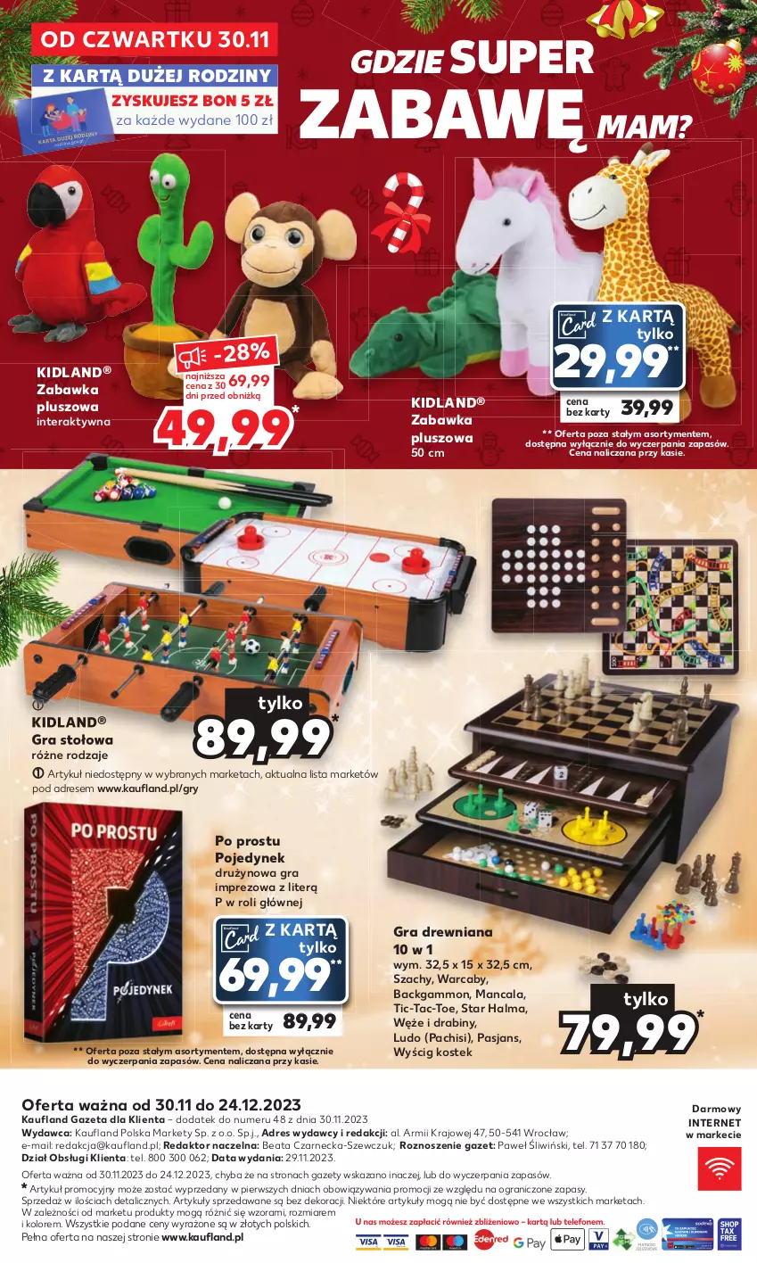 Gazetka promocyjna Kaufland - Kaufland - ważna 30.11 do 24.12.2023 - strona 12 - produkty: Dres, Gra, Gry, Stek, Szachy, Tera, Zabawka