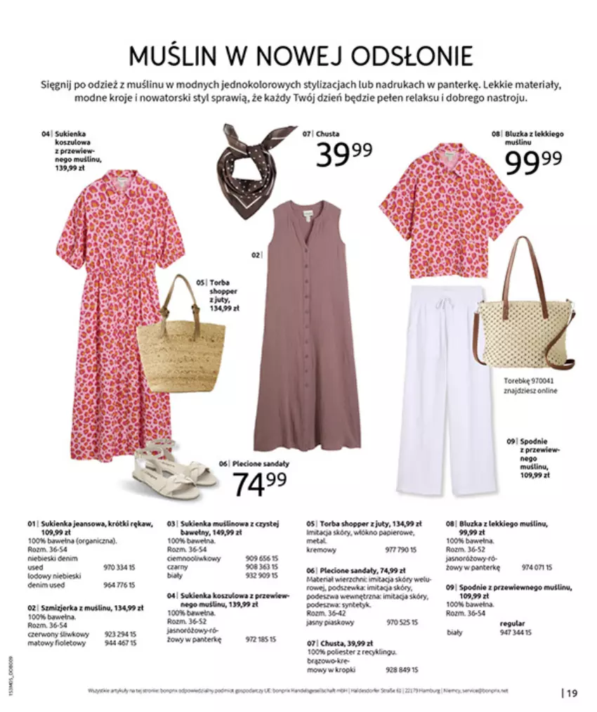 Gazetka promocyjna Bonprix - GOTOWA NA LATO? - ważna 04.05 do 31.05.2026 - strona 21 - produkty: Chusta, Fa, Jaja, O nas, Sukienka, Wełna
