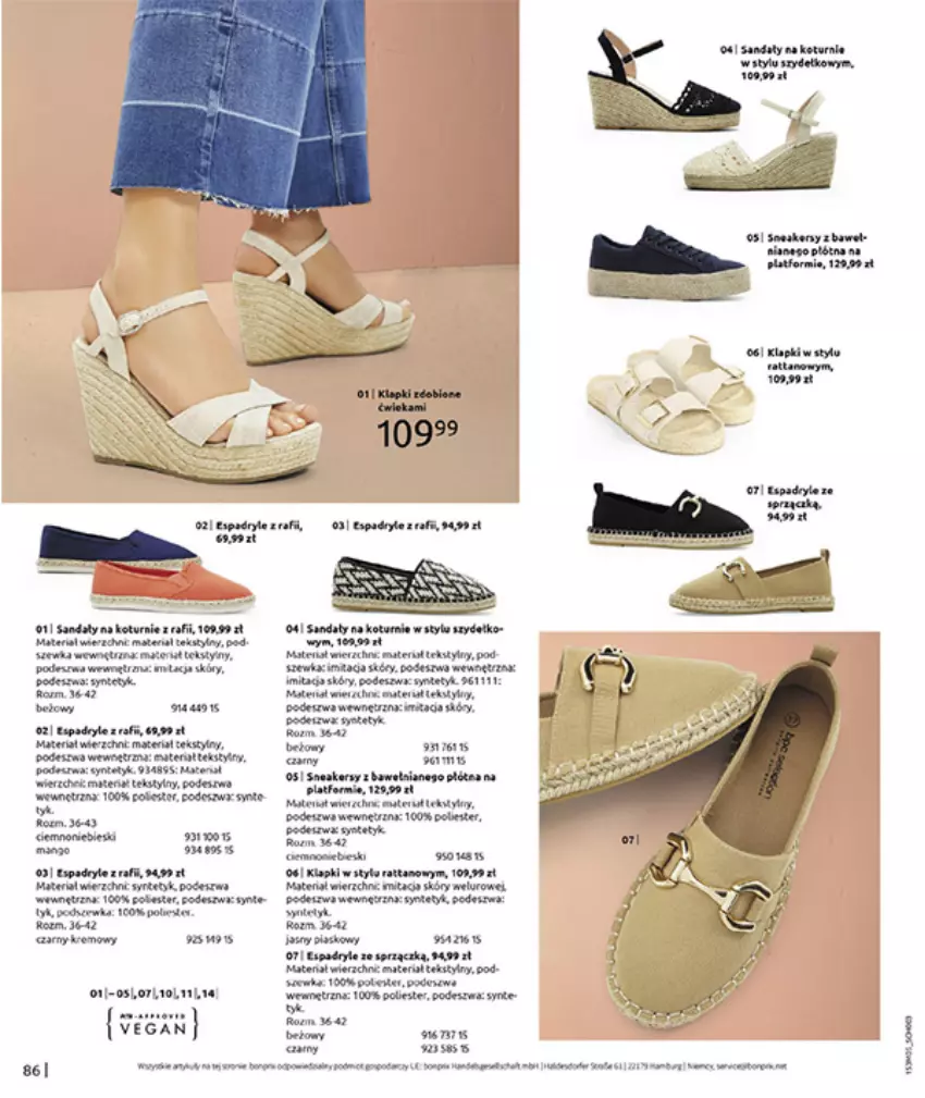 Gazetka promocyjna Bonprix - GOTOWA NA LATO? - ważna 04.05 do 31.05.2026 - strona 88 - produkty: Fa, Gra, Klapki, LG, Maska, Sandał, Ser