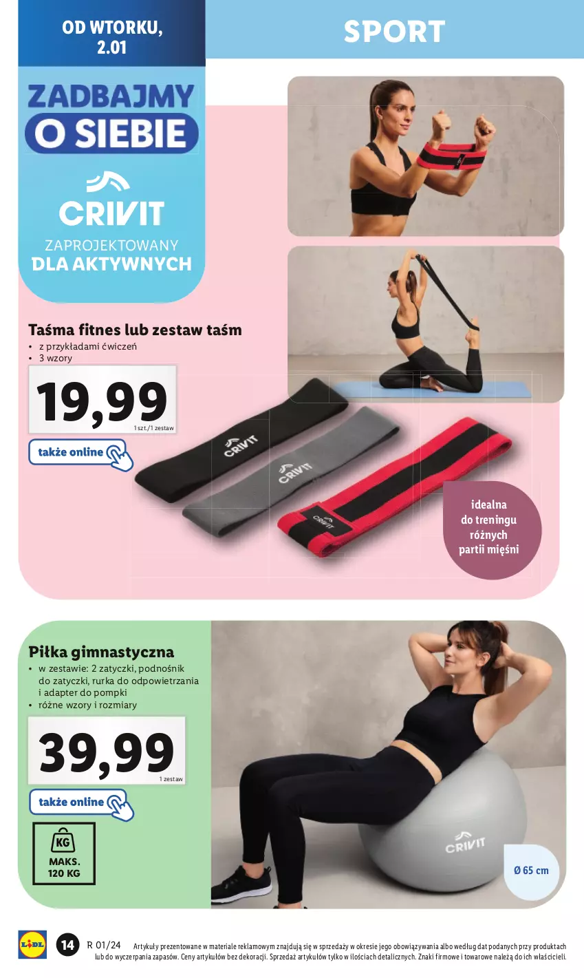 Gazetka promocyjna Lidl - GAZETKA - ważna 02.01 do 05.01.2024 - strona 16 - produkty: Por, Sport