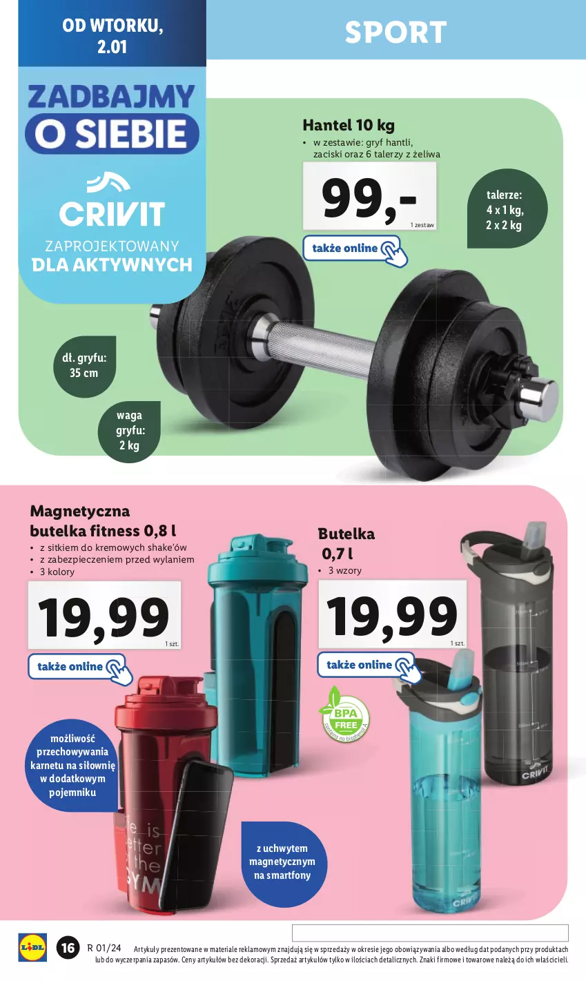 Gazetka promocyjna Lidl - GAZETKA - ważna 02.01 do 05.01.2024 - strona 18 - produkty: Gry, Piec, Pojemnik, Por, Smartfon, Sport, Talerz, Waga