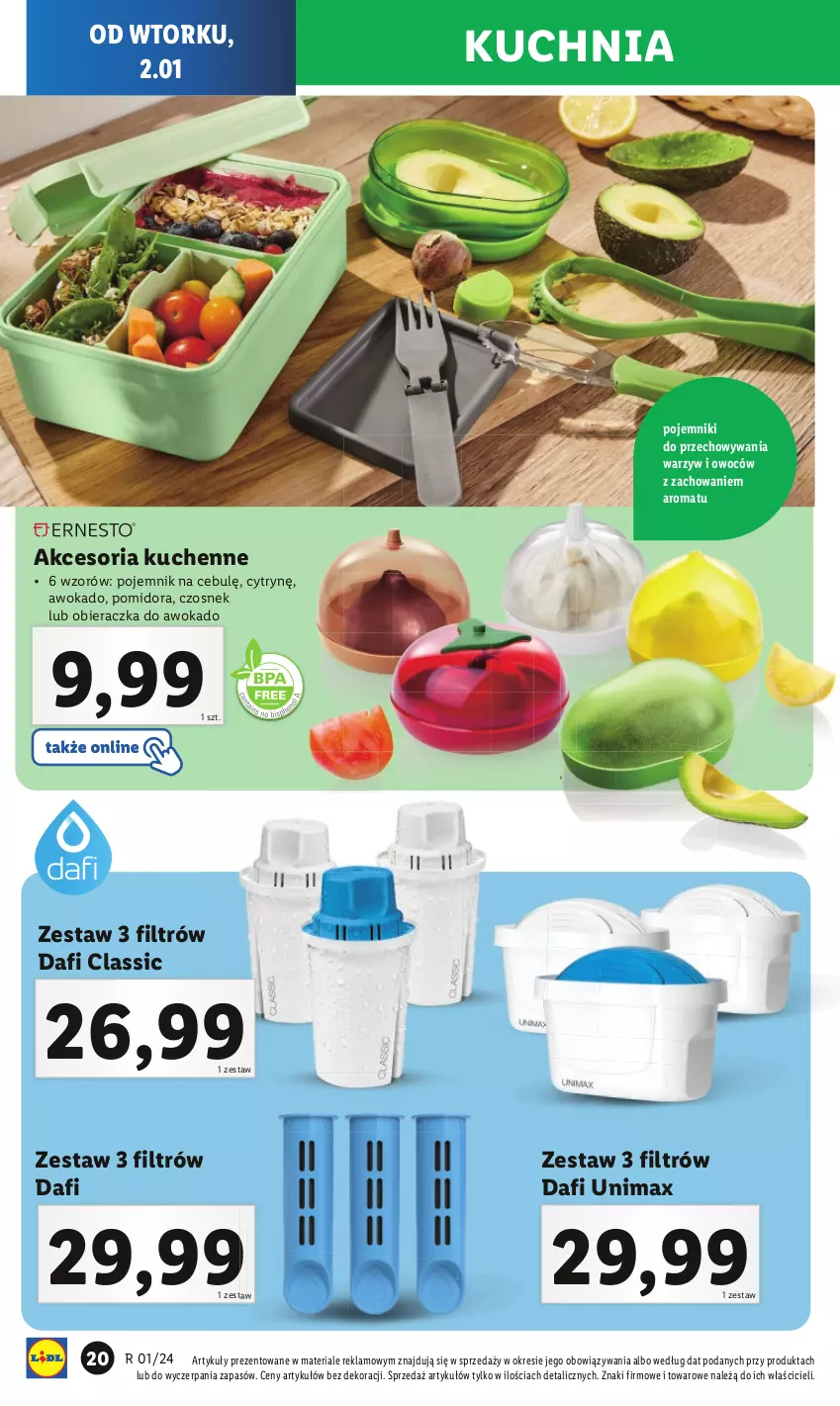 Gazetka promocyjna Lidl - GAZETKA - ważna 02.01 do 05.01.2024 - strona 22 - produkty: Czosnek, Kuchnia, Obieraczka, Pojemnik