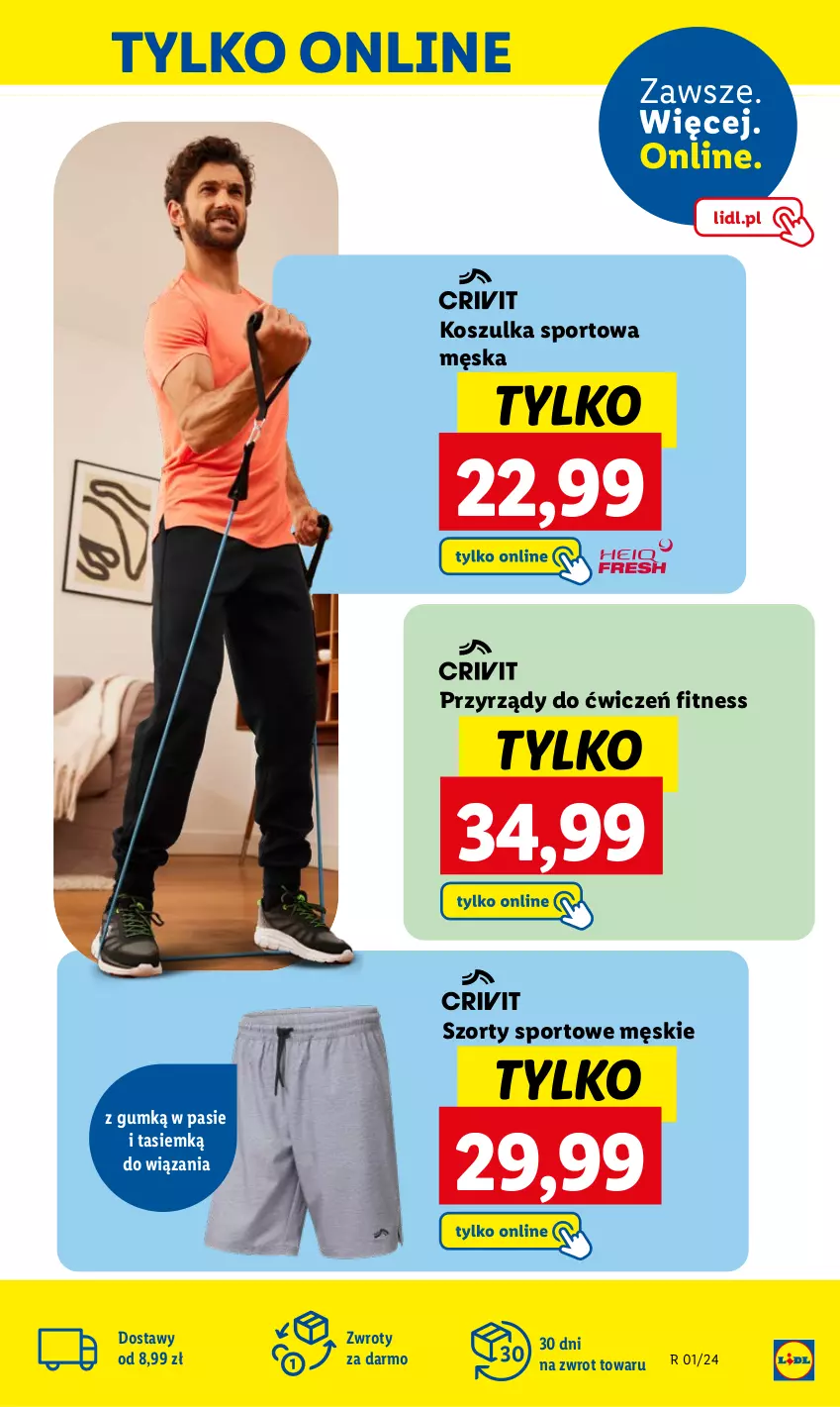 Gazetka promocyjna Lidl - GAZETKA - ważna 02.01 do 05.01.2024 - strona 25 - produkty: Kosz, Koszulka, Koszulka sportowa, Por, Sport, Szorty