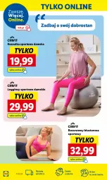 Gazetka promocyjna Lidl - GAZETKA - Gazetka - ważna od 05.01 do 05.01.2024 - strona 24 - produkty: Por, Gin, Biustonosz, Kosz, Koszulka sportowa, Koszulka, Sport, Legginsy