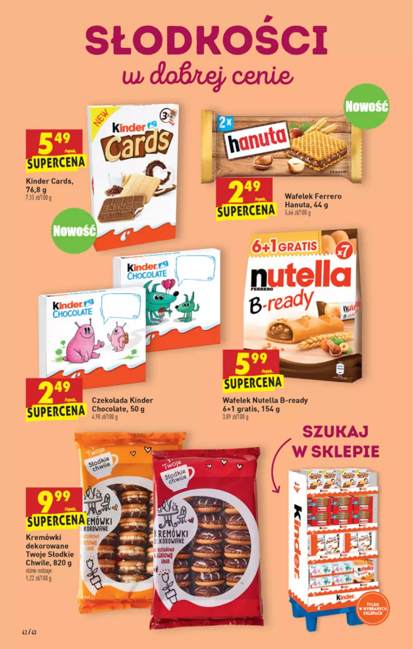 Gazetka promocyjna Biedronka - W tym tygodniu - ważna 02.06 do 09.05.2021 - strona 42 - produkty: Czekolada, Ferrero, Gra, Kinder, Nutella, Wafelek