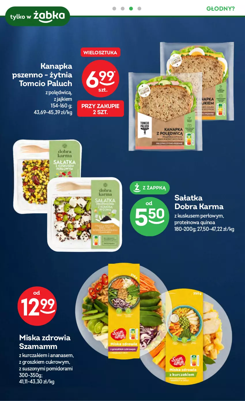 Gazetka promocyjna Żabka - ważna 27.09 do 10.10.2023 - strona 10 - produkty: Ananas, Burger, Herbata, Kawa, Kurczak, Kuskus, Miska, Quinoa, Sałat, Sałatka