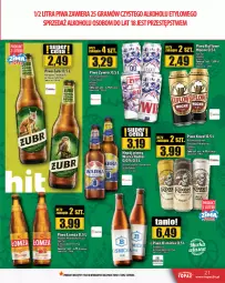 Gazetka promocyjna Topaz - Gazetka - Gazetka - ważna od 15.01 do 15.01.2025 - strona 21 - produkty: Piwa, Piwo, Top, Pur, Gra, Warka, Radler, Napój, Kozel, Grejpfrut, Fa