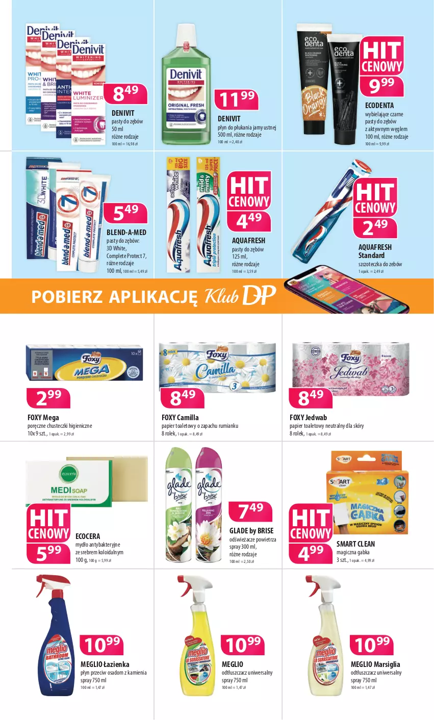 Gazetka promocyjna Drogerie Polskie - Gazetka - ważna 12.11 do 30.11.2021 - strona 7 - produkty: Aquafresh, Blend-a-Med, Chusteczki, Denivit, Ecodenta, Foxy, Mars, Mydło, Odtłuszczacz, Papier, Papier toaletowy, Płyn do płukania, Płyn do płukania jamy ustnej, Por, Rum, Szczoteczka