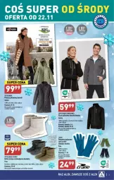 Gazetka promocyjna Aldi - Gazetka - ważna od 25.11 do 25.11.2023 - strona 10 - produkty: Por, Bluza polarowa, Płaszcz, Rękawice, Botki, Bluza, Fa