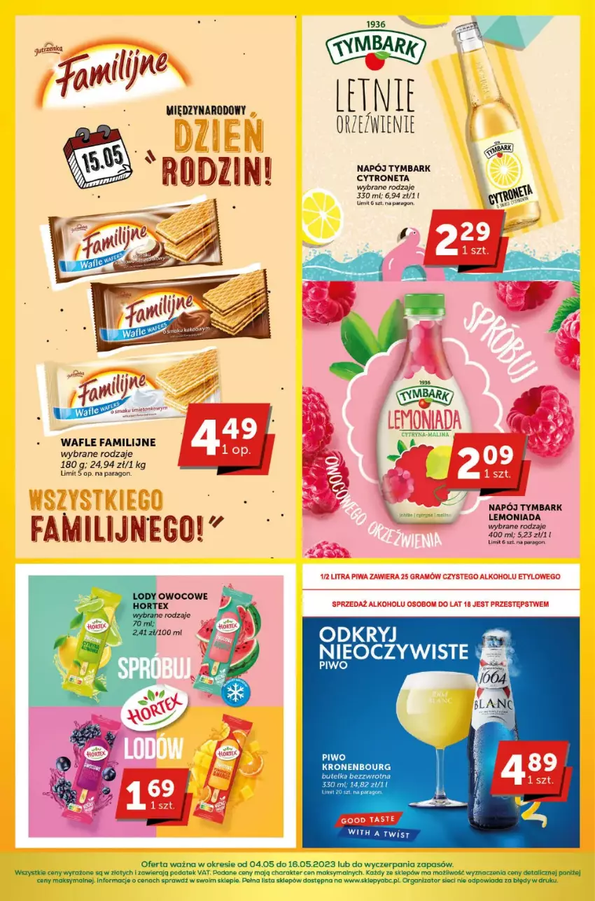 Gazetka promocyjna ABC - ważna 04.05 do 16.05.2023 - strona 7 - produkty: Fa, Napój, Piwo, Tymbark, Wafle