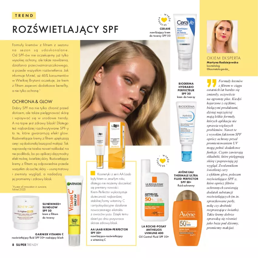 Gazetka promocyjna Super Pharm - Gazetka - ważna 21.03 do 30.09.2024 - strona 8 - produkty: Avène, Bioderma, CeraVe, Control, Fa, Garnier, Gra, Helio, Intel, Krem do twarzy, La Roche-Posay, Makijaż, Mars, Podkład, Ser, Sok, Top