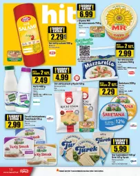 Gazetka promocyjna Topaz - Gazetka - Gazetka - ważna od 24.04 do 24.04.2024 - strona 10 - produkty: Mozzarella, Rycki Edam, Top, Sos, Ser, BIC, Salami, Piątnica, Brie, Robico, Dada, Camembert, Solan, Edam, Słynne, Kefir