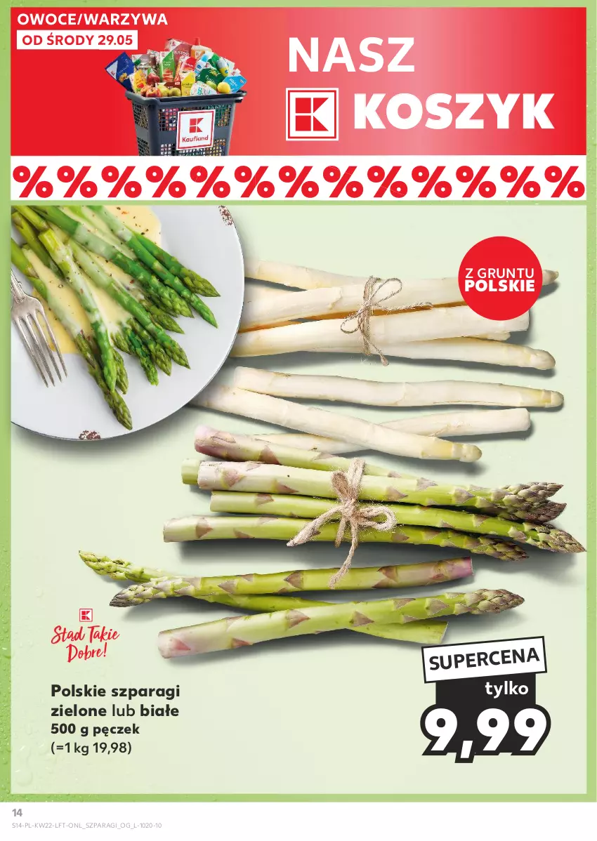 Gazetka promocyjna Kaufland - Gazetka tygodnia - ważna 29.05 do 05.06.2024 - strona 14 - produkty: Grunt, Kosz, Owoce, Warzywa