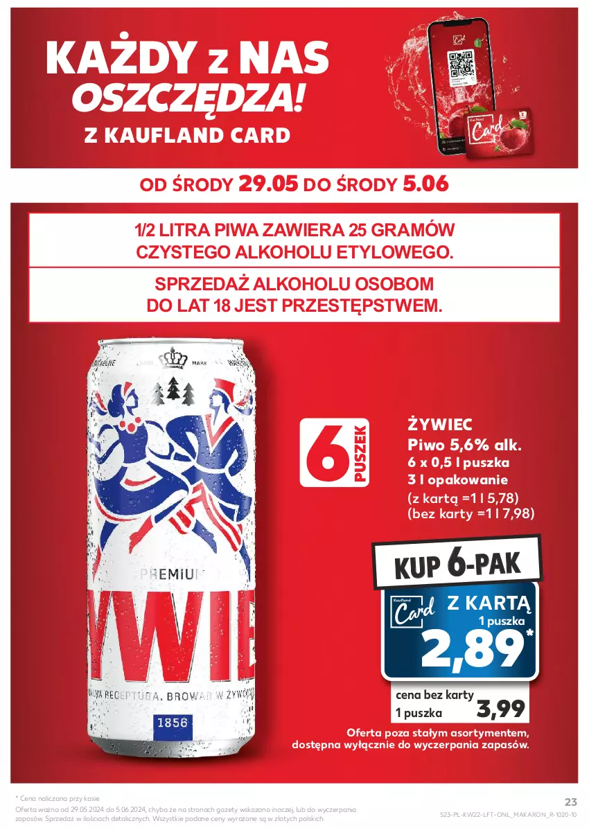 Gazetka promocyjna Kaufland - Gazetka tygodnia - ważna 29.05 do 05.06.2024 - strona 23 - produkty: Gra, Makaron, Piwa, Piwo