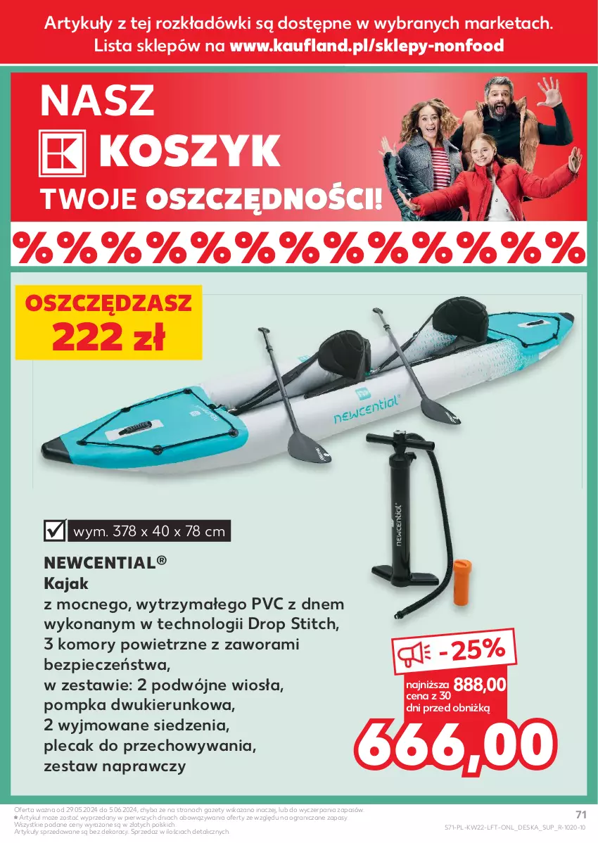 Gazetka promocyjna Kaufland - Gazetka tygodnia - ważna 29.05 do 05.06.2024 - strona 71 - produkty: Gra, Kosz, Piec, Plecak, Pompka