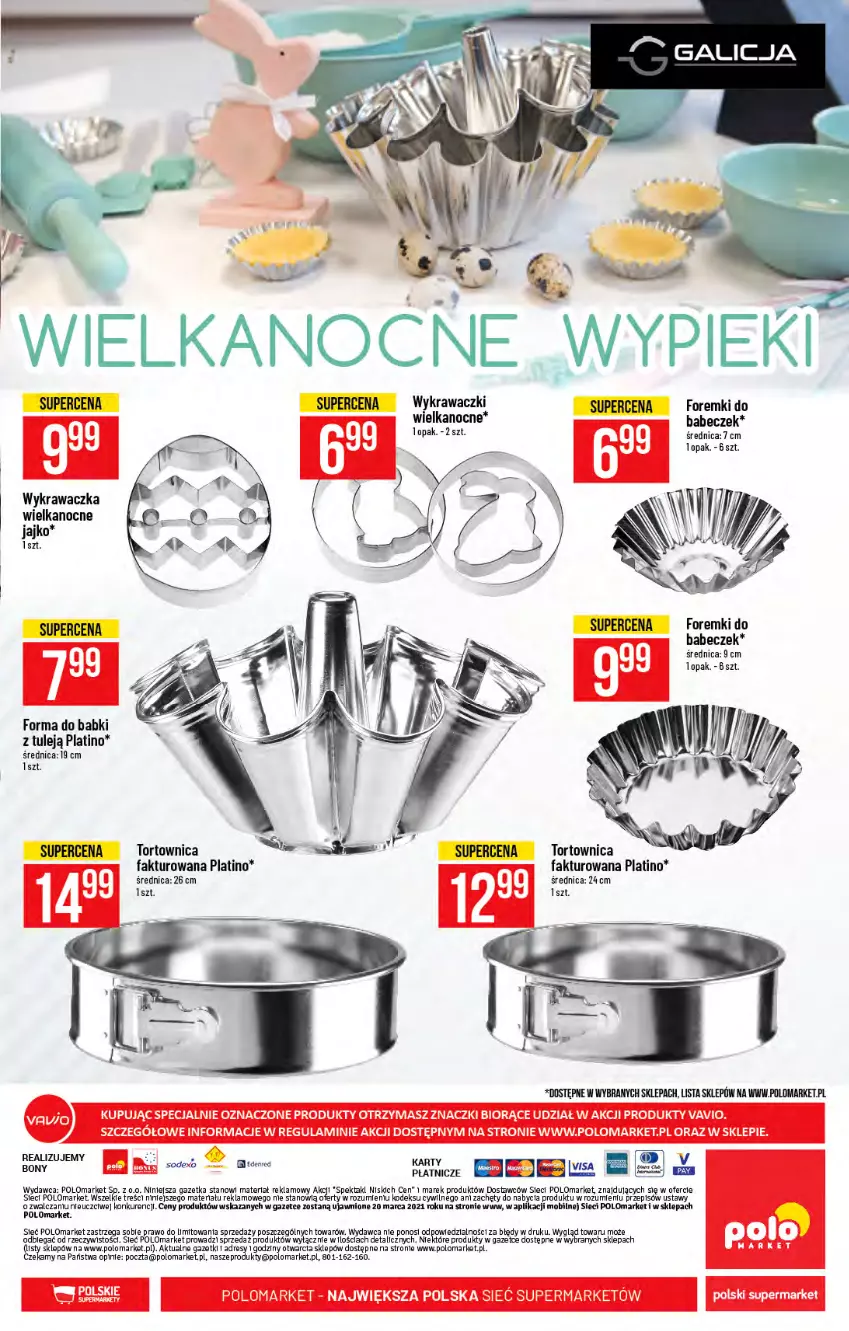 Gazetka promocyjna PoloMarket - Gazetka promocyjna  r - ważna 17.03 do 23.03.2021 - strona 57 - produkty: Dres, Fa, Foremki, Mobil, Tortownica