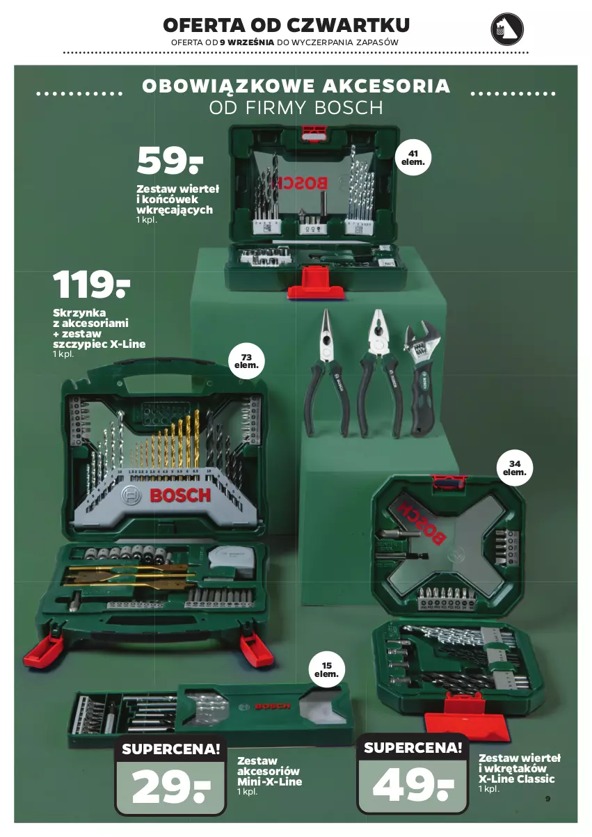 Gazetka promocyjna Netto - Gazetka non food - ważna 06.09 do 11.09.2021 - strona 9 - produkty: Bosch, Piec, Wkręt, Zestaw wierteł