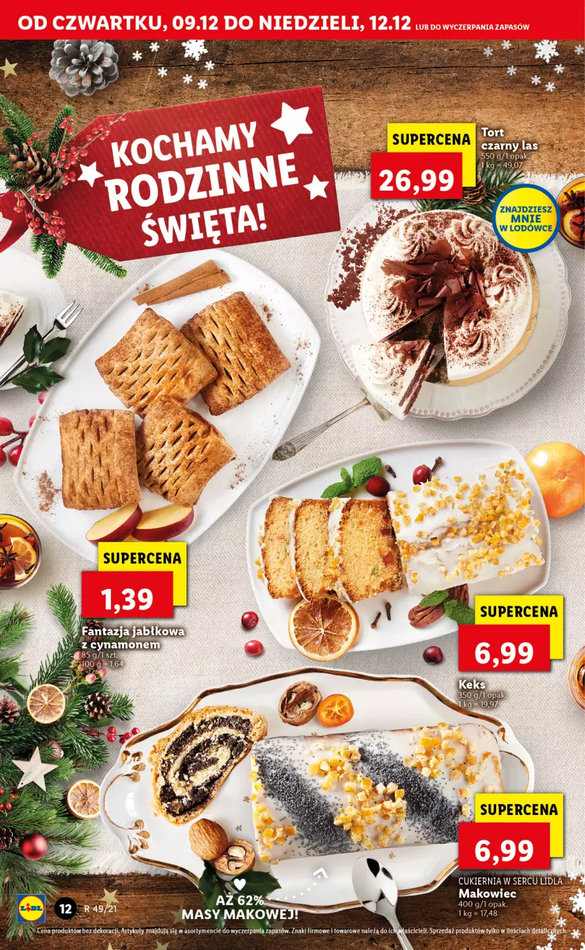 Gazetka promocyjna Lidl - GAZETKA OD 09.12 DO 12.12 - ważna 09.12 do 12.12.2021 - strona 12 - produkty: Fa, Fanta, Makowiec