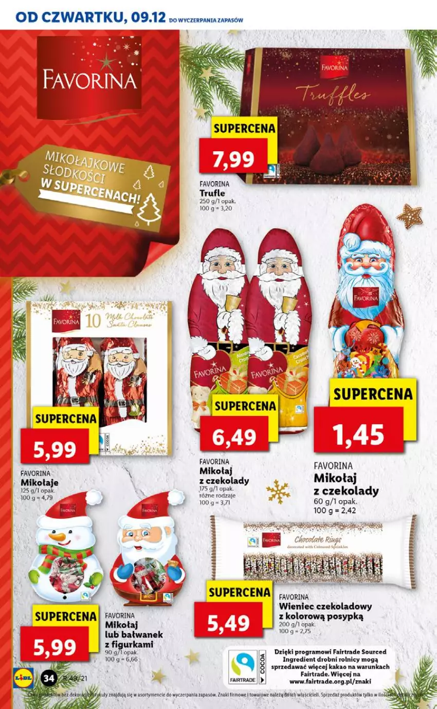 Gazetka promocyjna Lidl - GAZETKA OD 09.12 DO 12.12 - ważna 09.12 do 12.12.2021 - strona 34 - produkty: Fa, Gra, Kakao, Wieniec