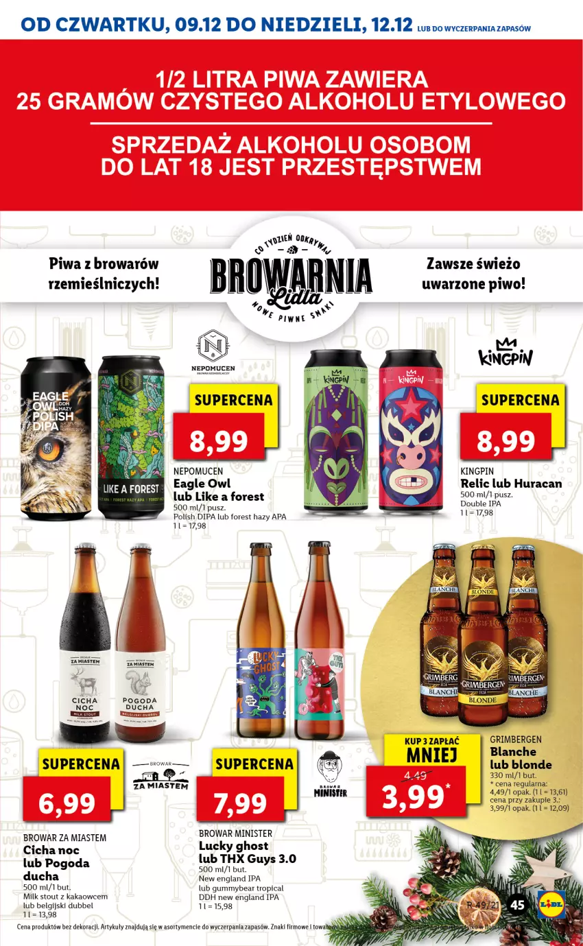 Gazetka promocyjna Lidl - GAZETKA OD 09.12 DO 12.12 - ważna 09.12 do 12.12.2021 - strona 45 - produkty: Kakao, LG, Tropical