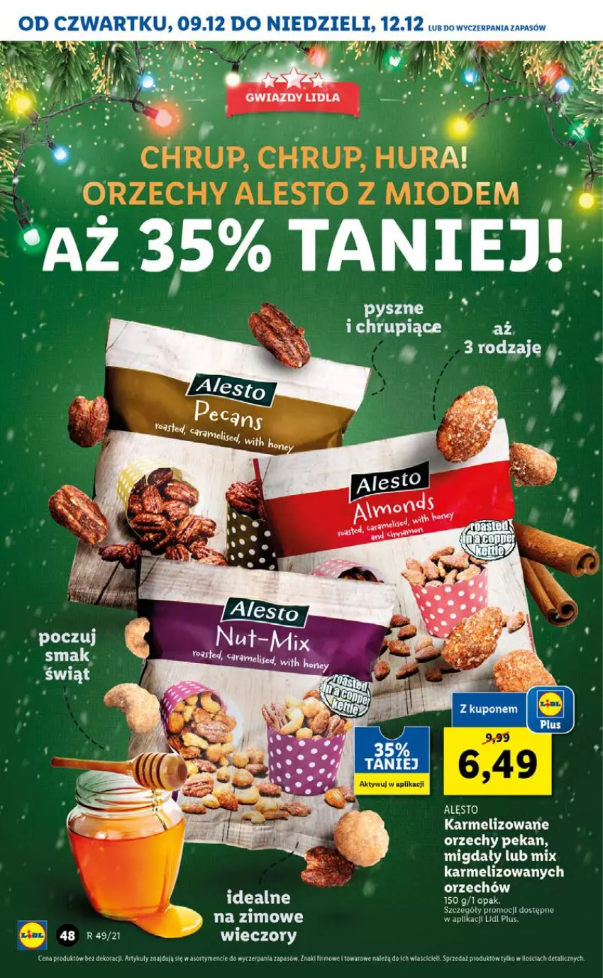 Gazetka promocyjna Lidl - GAZETKA OD 09.12 DO 12.12 - ważna 09.12 do 12.12.2021 - strona 48 - produkty: Migdały