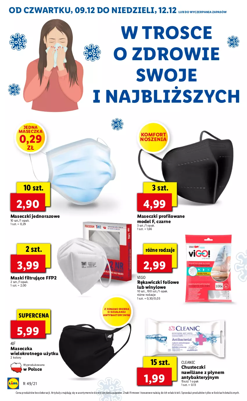 Gazetka promocyjna Lidl - GAZETKA OD 09.12 DO 12.12 - ważna 09.12 do 12.12.2021 - strona 66 - produkty: Chusteczki, Cleanic, JBL, Zdrowie