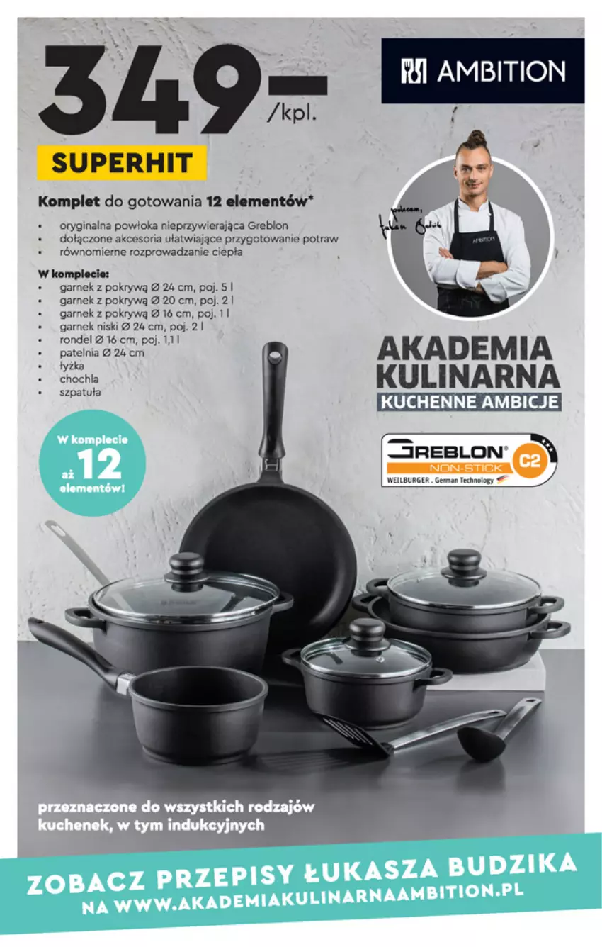 Gazetka promocyjna Biedronka - Oferta tygodnia - ważna 18.10 do 03.11.2021 - strona 12 - produkty: BIC, Burger, Garnek, Garnek z pokrywą, Gin, Patelnia, Rondel