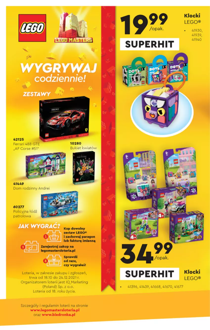 Gazetka promocyjna Biedronka - Oferta tygodnia - ważna 18.10 do 03.11.2021 - strona 22 - produkty: Dron, Fa, Gra, Gry, Klocki, LEGO