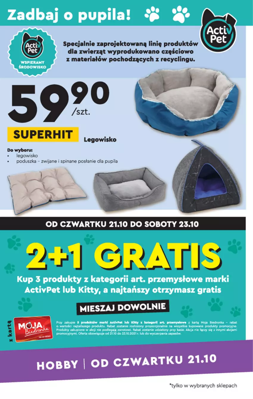 Gazetka promocyjna Biedronka - Oferta tygodnia - ważna 18.10 do 03.11.2021 - strona 27 - produkty: LEGO, Legowisko, Poduszka