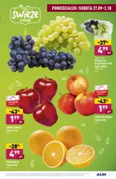 Gazetka promocyjna Aldi - Gazetka - ważna od 02.10 do 02.10.2021 - strona 3 - produkty: Pomarańcze, Szampion, Winogrona, Winogrona bezpestkowe, Wino, Jabłka