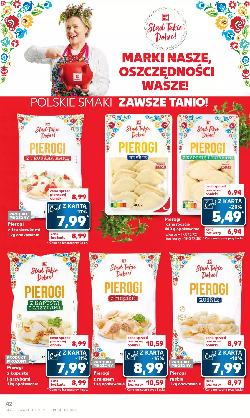 Gazetka promocyjna Kaufland - Gazetka tygodnia - ważna 05.10 do 11.10.2023 - strona 42 - produkty: Kapustą, Pierogi