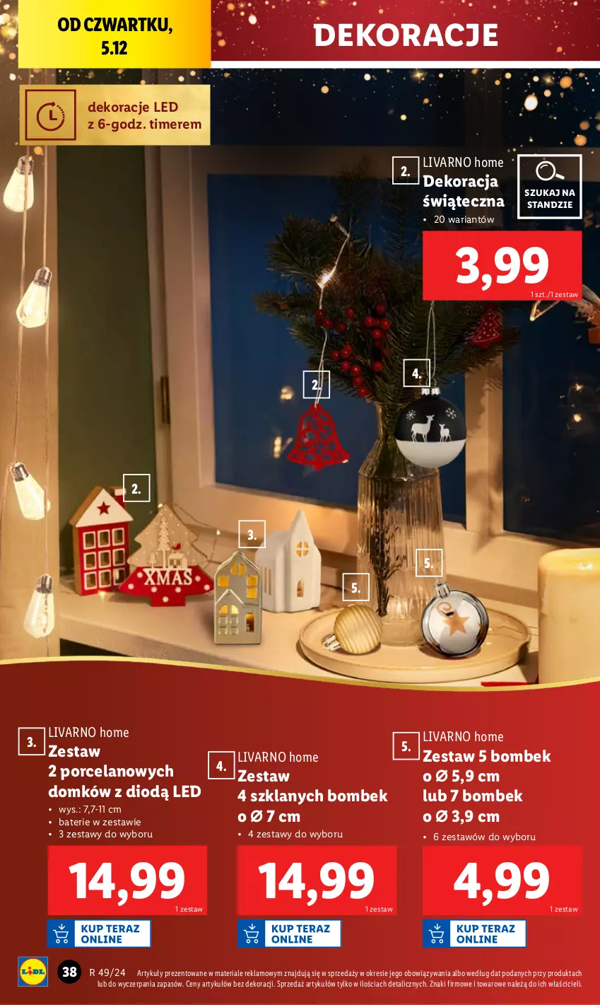 Gazetka promocyjna Lidl - GAZETKA - ważna 02.12 do 07.12.2024 - strona 42 - produkty: Dekoracja świąteczna, Ivar, Por