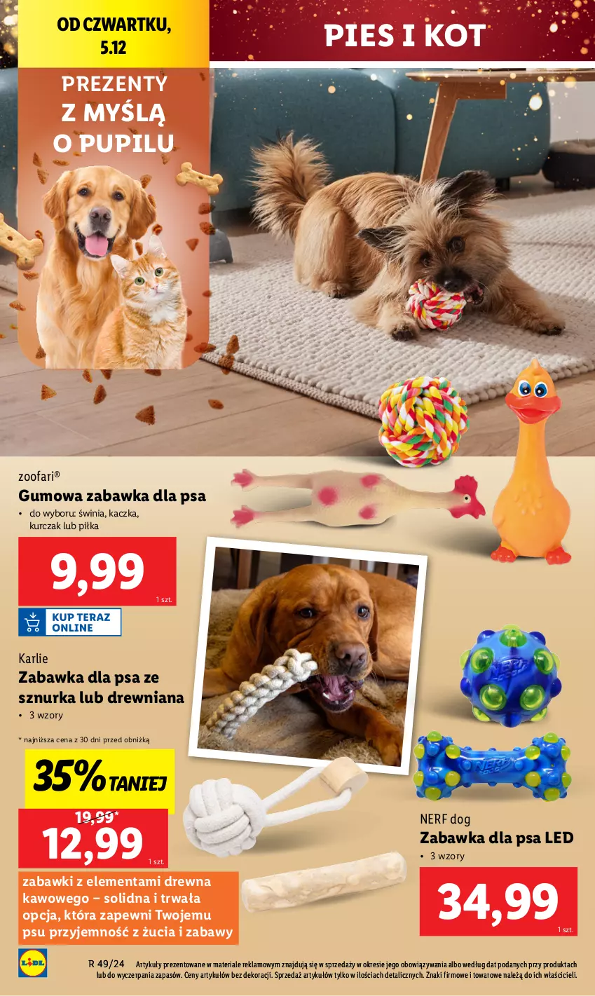 Gazetka promocyjna Lidl - GAZETKA - ważna 02.12 do 07.12.2024 - strona 52 - produkty: Fa, Kaczka, Kurczak, Nerf, Zabawka