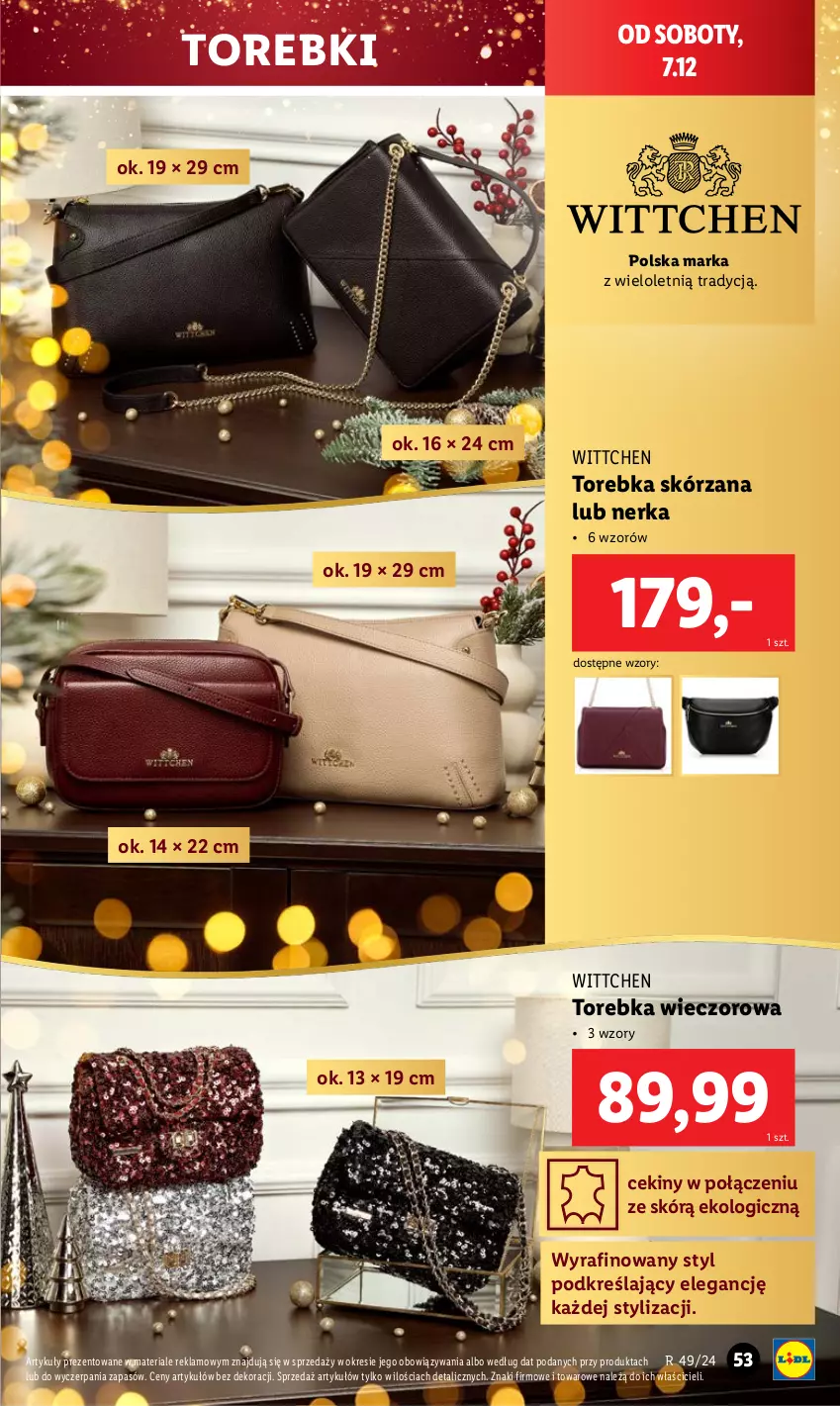 Gazetka promocyjna Lidl - GAZETKA - ważna 02.12 do 07.12.2024 - strona 59 - produkty: Moda, Torebka, Wittchen