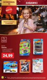 Gazetka promocyjna Lidl - GAZETKA - Gazetka - ważna od 07.12 do 07.12.2024 - strona 28 - produkty: Gra, Chodzik, Polly Pocket, Zabawka, Barbie, Mattel, Lalka, Hot Wheels