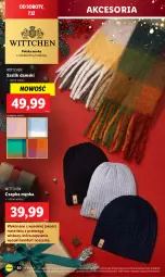 Gazetka promocyjna Lidl - GAZETKA - Gazetka - ważna od 07.12 do 07.12.2024 - strona 56 - produkty: Sok, Szal, Czapka, Moda, Wittchen