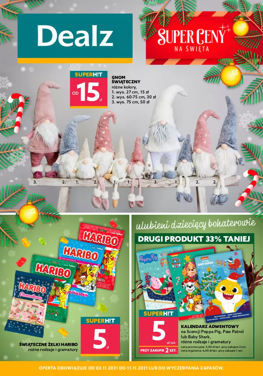 Gazetka promocyjna Dealz - Super ceny na Święta - sprawdź ofertę! - ważna 03.11 do 16.11.2021 - strona 1 - produkty: Dzieci, Gra, Haribo, Kalendarz, Kalendarz adwentowy, Rama