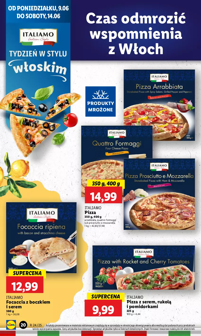 Gazetka promocyjna Lidl - GAZETKA - ważna 09.06 do 11.06.2025 - strona 22 - produkty: Focaccia, Maggi, Mozzarella, Orka, Pizza, Produkty mrożone, Prosciutto, Ser