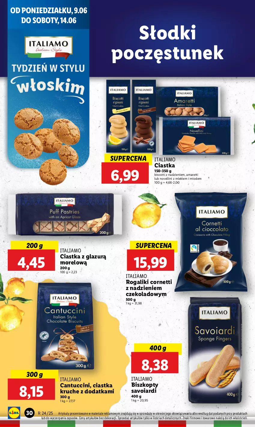 Gazetka promocyjna Lidl - GAZETKA - ważna 09.06 do 11.06.2025 - strona 32 - produkty: Biszkopty, Ciastka, Lazur, Rogal