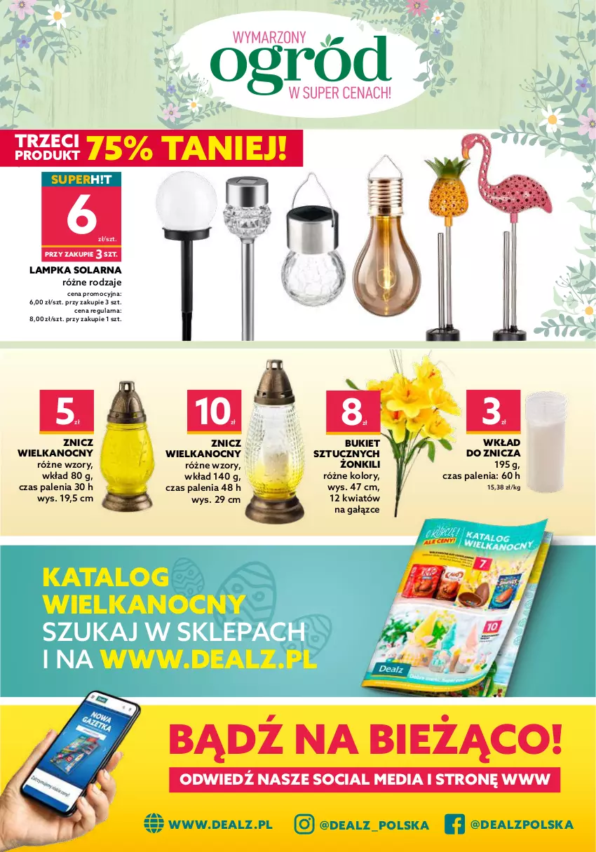 Gazetka promocyjna Dealz - NOWA GAZETKAO kurczę! Ale ceny! - ważna 06.04 do 19.04.2022 - strona 17 - produkty: Bukiet, Forma do pieczenia, Papier, Papier do pieczenia, Piec, Ręcznik, Ręcznik kuchenny, Tortownica, Wałek, Wałek do ciasta, Znicz