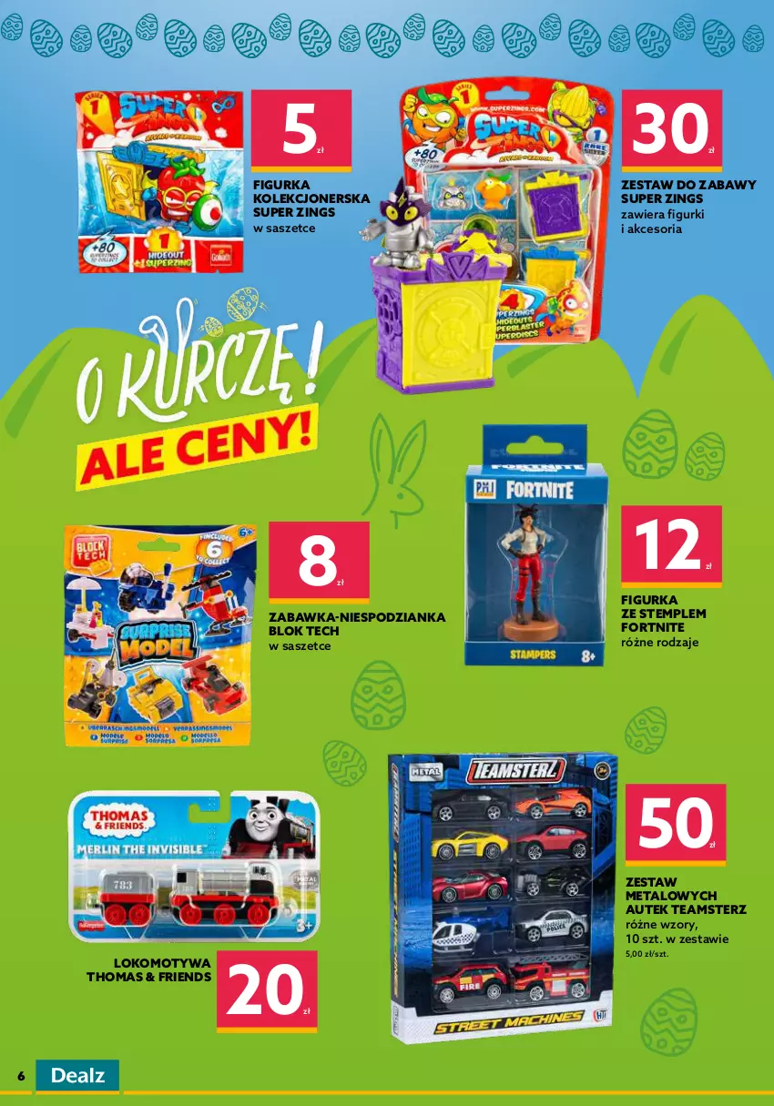 Gazetka promocyjna Dealz - NOWA GAZETKAO kurczę! Ale ceny! - ważna 06.04 do 19.04.2022 - strona 6 - produkty: Miecz, Pistolet, Szyna, Zabawka